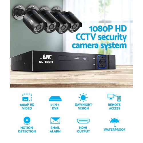 CCTV Security System 8CH DVR 1080P Camera Sets