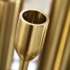 6pcs Gold Iron Taper Luxury Candlestick Candle Holder Stand Pillar