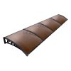 DIY Window Door Awning Cover – 1×1.2 m, Transparent
