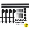 Antique Classic Style Barn Door Hardware Track Roller Kit – 4 M, Single Sliding