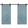 Antique Classic Style Barn Door Hardware Track Roller Kit – 4 M, Single Sliding