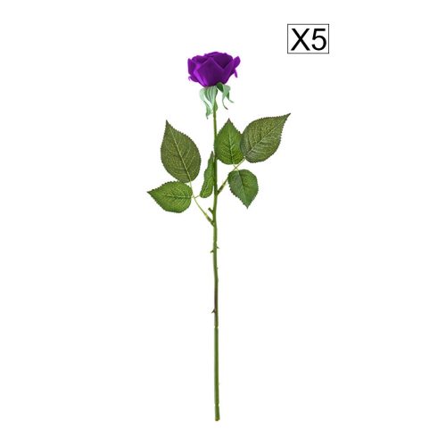 Artificial Silk Flower Fake Rose Bouquet Table Decor