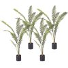 Artificial Green Rogue Hares Foot Fern Tree Fake Tropical Indoor Plant Home Office Decor