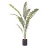 Artificial Green Rogue Hares Foot Fern Tree Fake Tropical Indoor Plant Home Office Decor