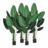 Artificial Green Indoor Traveler Banana Fake Decoration Tree Flower Pot Plant