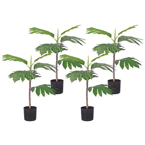 Artificial Natural Green Split-Leaf Philodendron Tree Fake Tropical Indoor Plant Home Office Decor