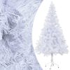 Artificial Christmas Tree with Stand Branches – 240×120 cm, White