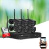 3MP 8CH NVR Wireless Security Cameras Set – 6, 1 TB