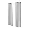 2x Blockout Curtains Panels 3 Layers Eyelet Room Darkening – 140 x 230 cm, Grey