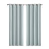 2x Blockout Curtains Panels 3 Layers Eyelet Room Darkening – 140 x 230 cm, Green