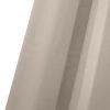 2x Blockout Curtains Panels 3 Layers Eyelet Room Darkening – 180 x 230 cm, Beige