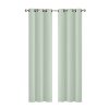 2x Blockout Curtains Panels 3 Layers Eyelet Room Darkening – 140 x 230 cm, Green