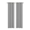2x Blockout Curtains Panels 3 Layers Eyelet Room Darkening – 140 x 230 cm, Green