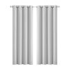 2x Blockout Curtains Panels 3 Layers Eyelet Room Darkening – 140 x 230 cm, Green