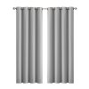 2x Blockout Curtains Panels 3 Layers Eyelet Room Darkening – 140 x 230 cm, Green